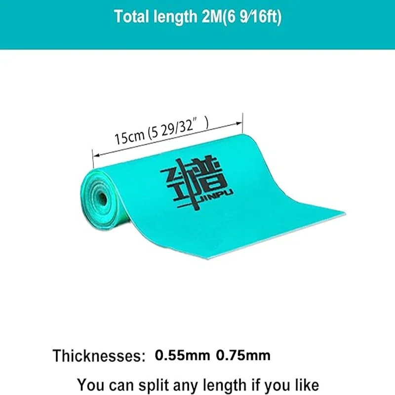 Banda de goma para tirachinas de caza, 0,55-0,75mm de grosor, elástica fuerte plana de 2m, accesorios para deportes al aire libre, banda elástica de alta calidad - imagen 4