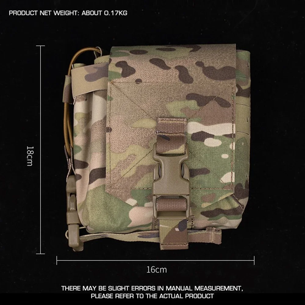 Bolsa táctica de gran utilidad Molle GP, Walkie Talkie, soporte para revistas, subbolsa de administrador, accesorio para chaleco de caza - imagen 3