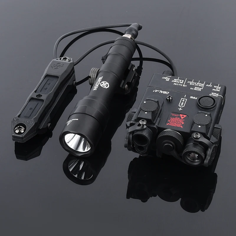 WADSN-linterna de Metal M300A M600U, DBAL, Láser de punto rojo, verde, azul, luz blanca, LED, ajuste de 20mm, accesorios para Airsoft de caza - imagen 2