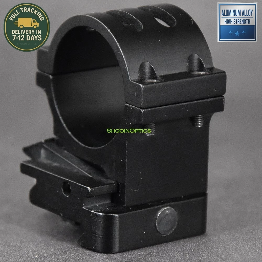 Shooin Optics Base de anillo de montaje giratorio de 30 mm compatible con lupas AP 3X 6X Soporte de aluminio duradero para dispositivos ópticos - imagen 5