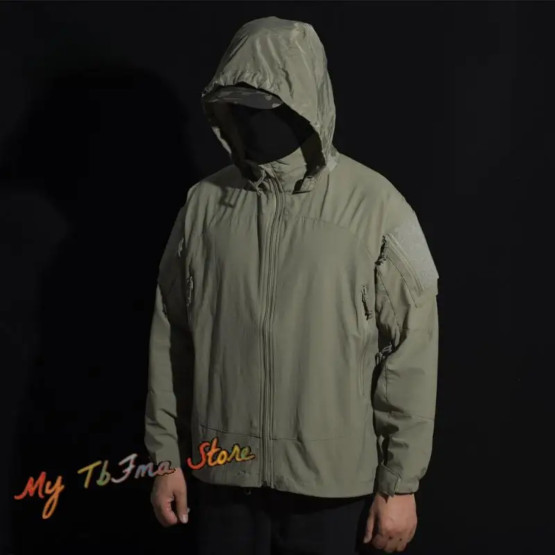 Navy Seals estilo táctico PCU L5 chaqueta de concha suave ropa de carga de nailon uniforme de combate abrigo superior cortavientos impermeable a prueba de viento - imagen 4