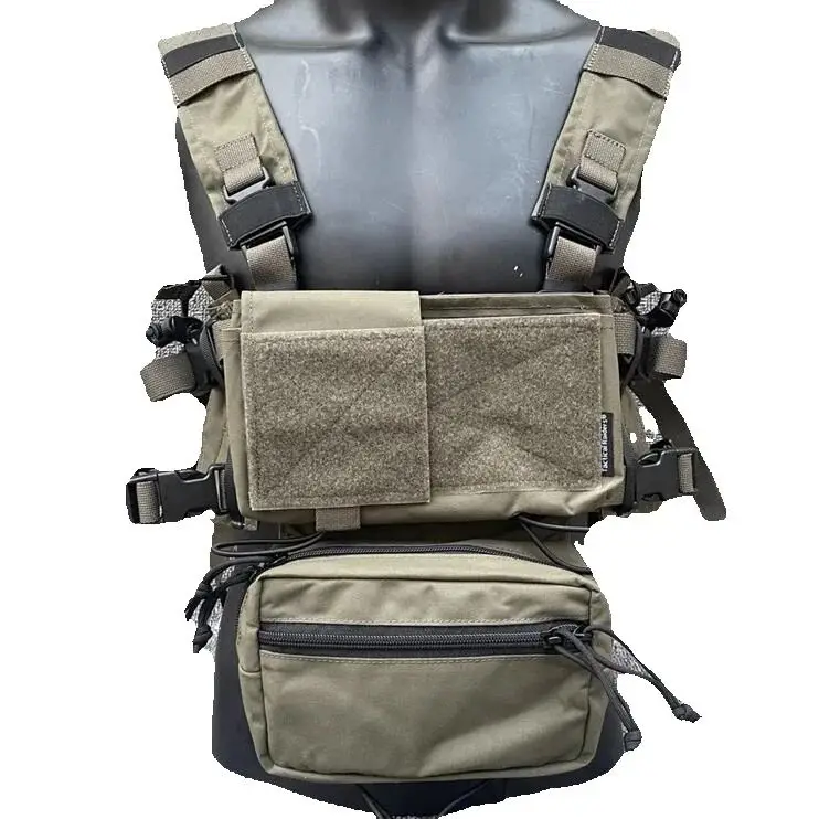 Chasis táctico marrón Airsoft SS Micro Fight MK4, aparejo de pecho, 500D - imagen 2