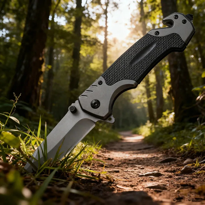 Navaja táctica plegable de acero inoxidable EDC para supervivencia