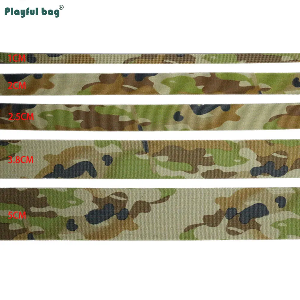 Nueva correas estampadas de nailon de camuflaje australiano, retardante de llama, antiinfrarrojos, equipo táctico DIY, correas CAMO NA89 - imagen 4