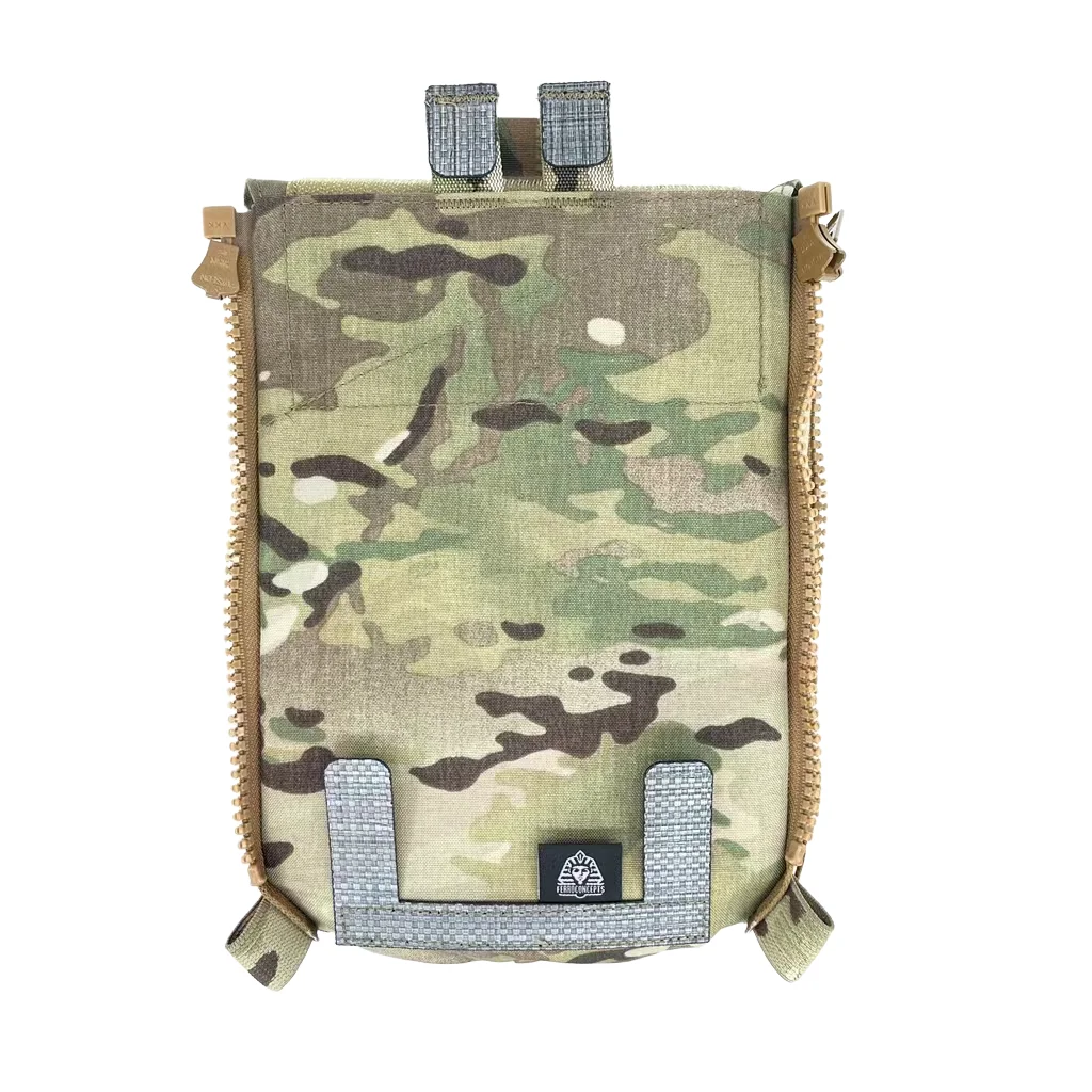 Accesorios de caza para Paintball Airsoft, accesorios tácticos estilo Ferro FCPC V5, placa de Panel trasero, adaptador con cremallera, bolsa de agua - imagen 4