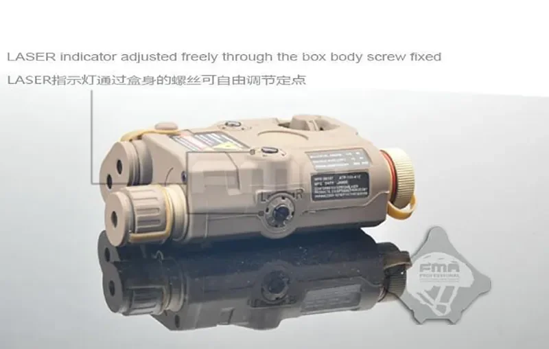 FMA-caja de batería AN/PEQ-15, Láser de punto rojo, linterna LED blanca, luz IR para armas de visión nocturna, Riel de 20mm para Rifle de caza, Airsoft PEQ - imagen 5