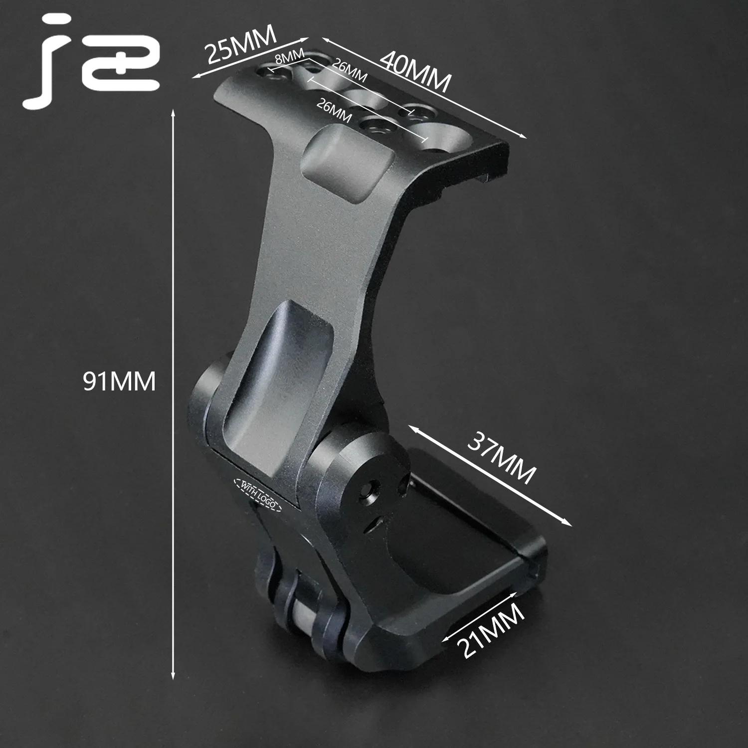 Soporte de mira óptica táctica, montaje UN FAST FTC, instalación rápida, desmontaje, Base plegable abatible, compatible con riel de 21mm - imagen 5