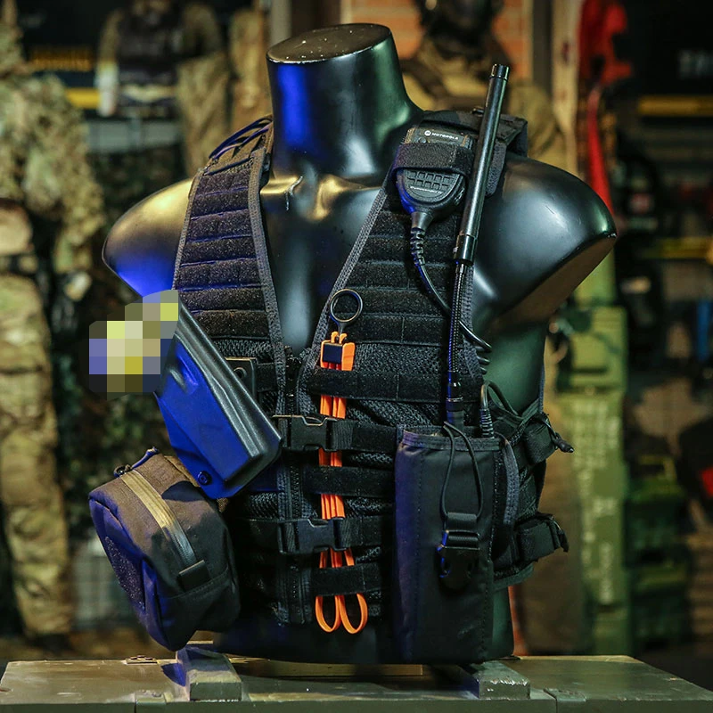 Emersongear-chaleco táctico de servicio, aparejo de pecho Modular para exteriores, Airsoft, caza, senderismo, protección portátil, 11,11 ventas - imagen 2