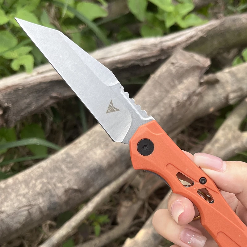 Cuchillo plegable automático con mango de aluminio de aviación, hoja de CPM-154, herramienta de autodefensa táctica, cuchillos de bolsillo - imagen 3