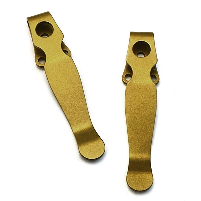 Cuchillo de 6 colores, Clip de titanio para transporte profundo, abrazadera trasera de cintura con tornillos para cuchillo Spyderco Shaman C229, piezas de repuesto - imagen 4