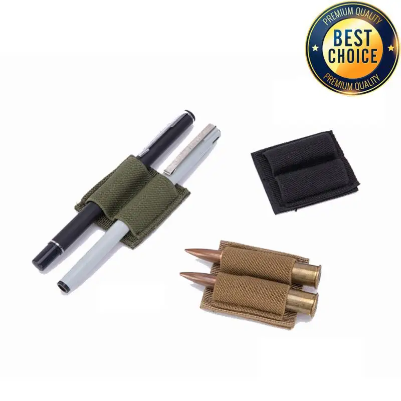 Parche táctico, 2 soportes redondos para munición, cartuchos adhesivos de 2 agujeros, parche de bucle de gancho, Rifles de caza, bolsa para balas de escopeta Airsoft M4 - imagen 5