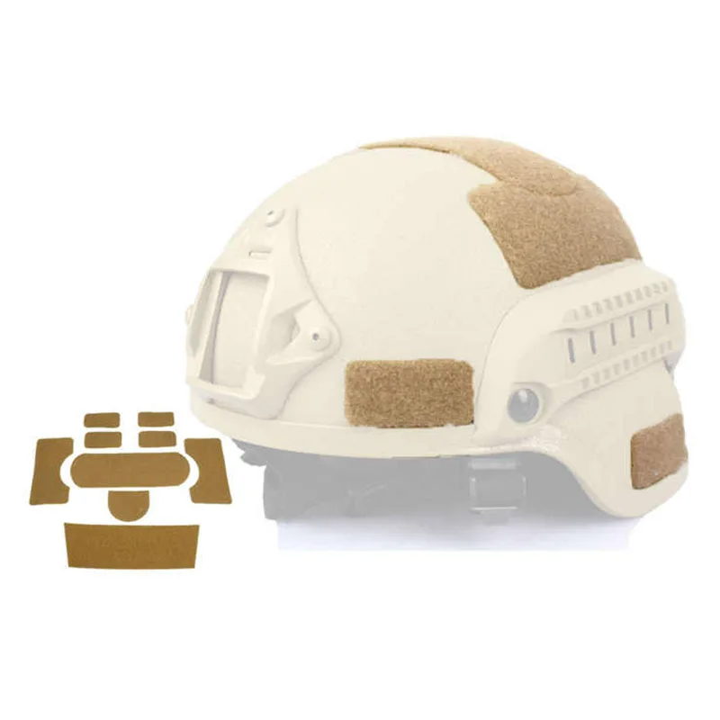 Accesorios para casco M88 MICH, sujetador de gancho y bucle con una superficie rugosa, parte trasera autoadhesiva para casco M88 - imagen 2