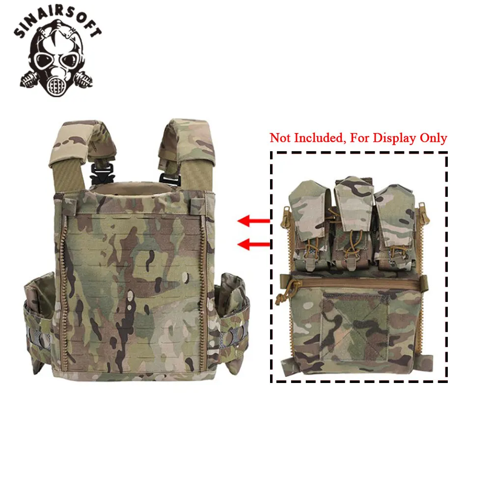 SINAIRSOFT táctico FCPC V5 portador de placa estilo Ferro chaleco de liberación rápida Triple 556 bolsa de revista MOLLE caza Airsoft Gear - imagen 5