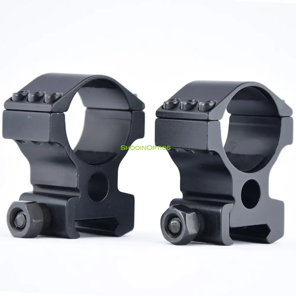 Soporte de anillo de alcance de 30 mm para riel Picatinny/Weaver de 20 mm de aluminio - imagen 2