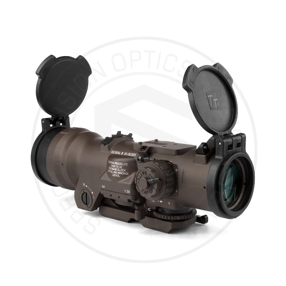 Mira telescópica táctica DR de doble función, visor óptico para caza Airsoft, 1.5X/6X 2024, novedad de 7,62 - imagen 4