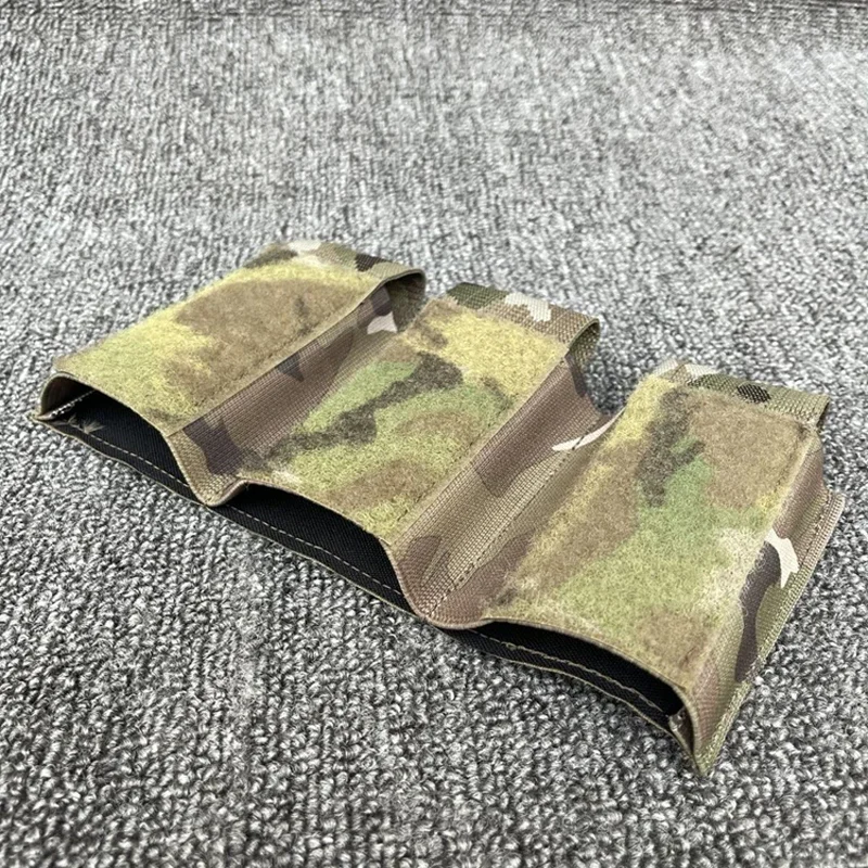 Bolsa táctica para revistas 5,56, bolsa elástica integrada para revistas, chaleco, equipo, portador de placa Multicam, bolsa Triple Mag - imagen 5