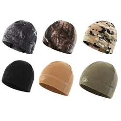 Gorros de lana para hombre y mujer, gorros de senderismo, gorro holgado de esquí a prueba de viento, gorro de ciclismo, gorros tácticos de caza, 1 ud.