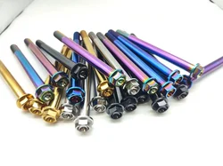 Tornillo titanio TC4 M10 cabeza brida rosca 1,25mm