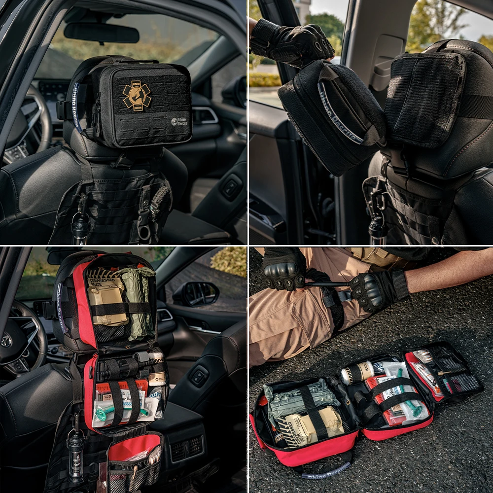 RHINO RESCUE Kit de auxilios vehicular con torniquete y sistema Molle - imagen 3