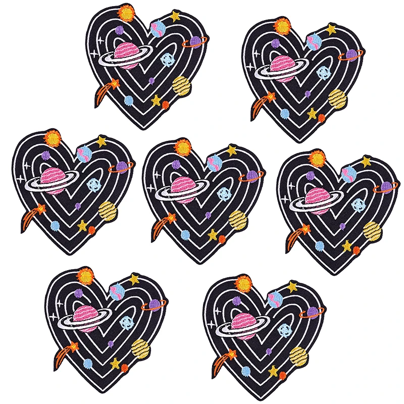 10 unids/lote parche para senderismo de montaña al aire libre Van Gogh impresionista hierro en parches bordados en ropa parches artísticos para chaqueta - imagen 3