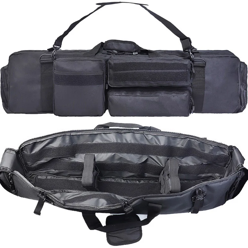 Bolsa táctica MOLLE para rifle Airsoft impermeable con correa