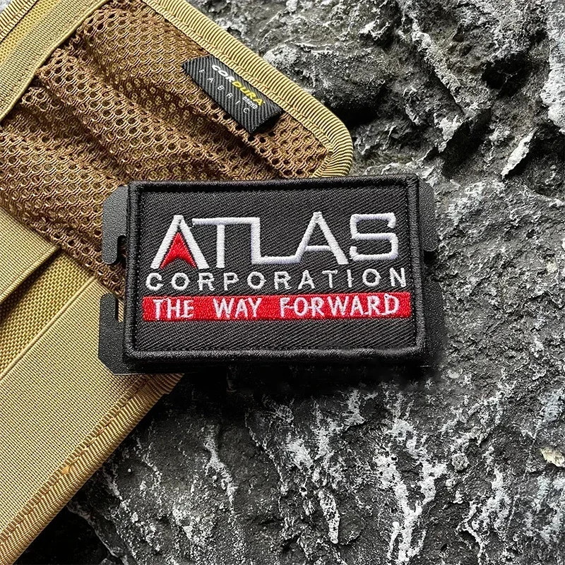 Insignia de moral táctica de Call of Duty para apliques de mochila DIY, parches bordados ATLAS para tela, parche de gancho y bucle de la manera delantera - imagen 3