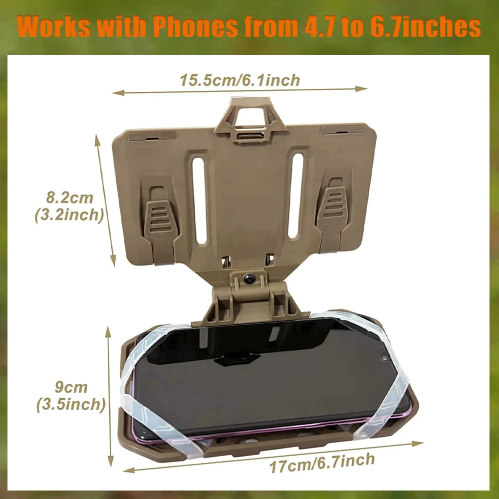 Panel porta móvil plegable con montaje MOLLE para chaleco táctico - imagen 3