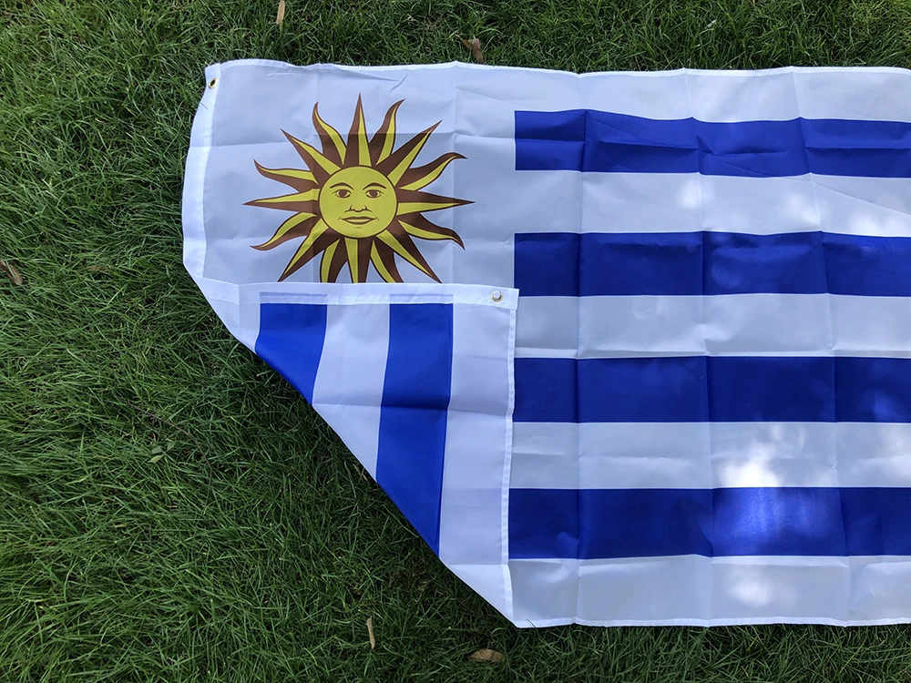 SKY FLAG bandera de Uruguay bandera de Uruguay 90 x 150cm poliéster de alta calidad colgante bandera nacional de Uruguay decoración interior al aire libre - imagen 4