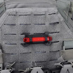 Luz de advertencia MOLLE luminosa para mochila táctica