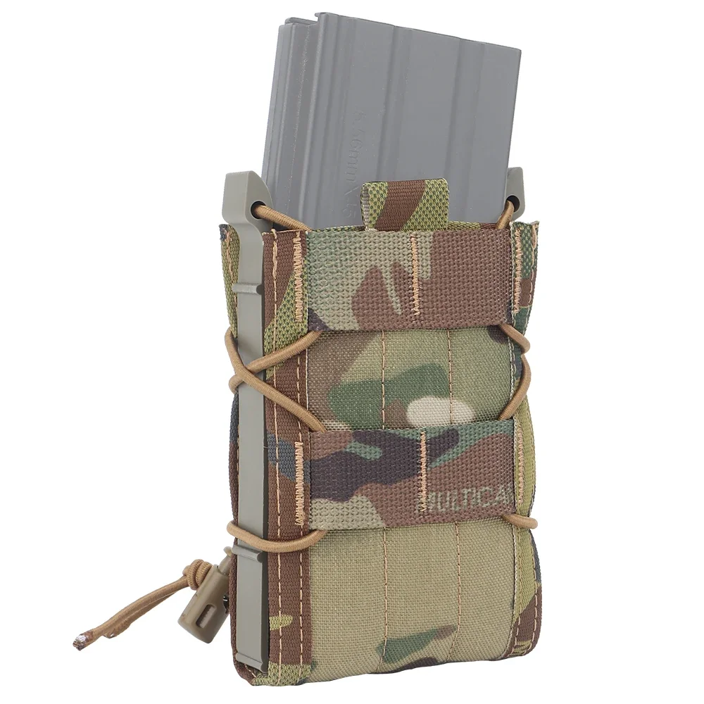 Funda táctica MOLLE abierta para cargador 5.56 AK AR M4 AR15 - imagen 2