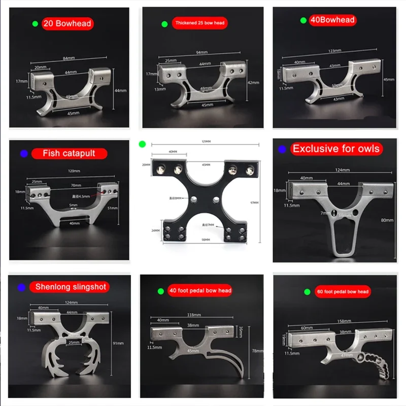 Catapulta de acero inoxidable con cabeza de arco, puerta de arco frontal de alta velocidad, dispositivo de liberación fuerte DIY, accesorio de catapulta, herramienta de llave - imagen 3