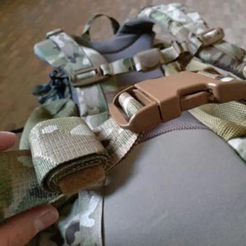 2 unids/pack DM bridas para cables correa de correas organizador ordenado gancho de fijación agarre envoltura reutilizable ataduras Tatical Molle - imagen 5