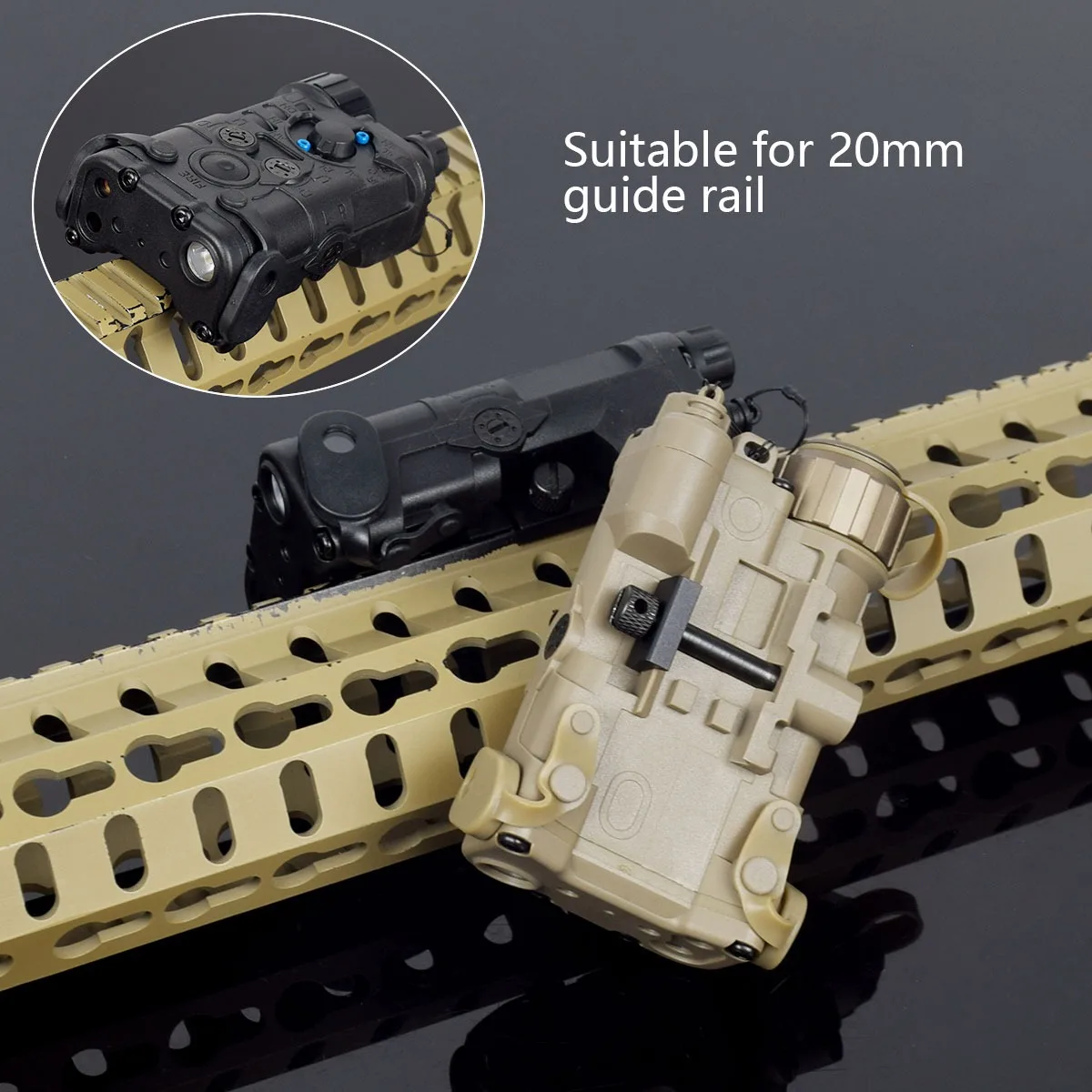 Indicador láser táctico NGAL rojo verde azul Surefire M600 luz de explorador de caza con interruptor de Control Dual UNIDAD compatible con riel de 20MM - imagen 2