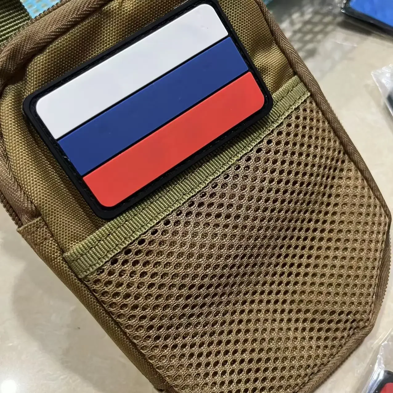 3D PVC goma DEU Alemania NLD Países Bajos bandera parche brazalete insignias emblema parches tácticos con gancho en la mochila - imagen 3