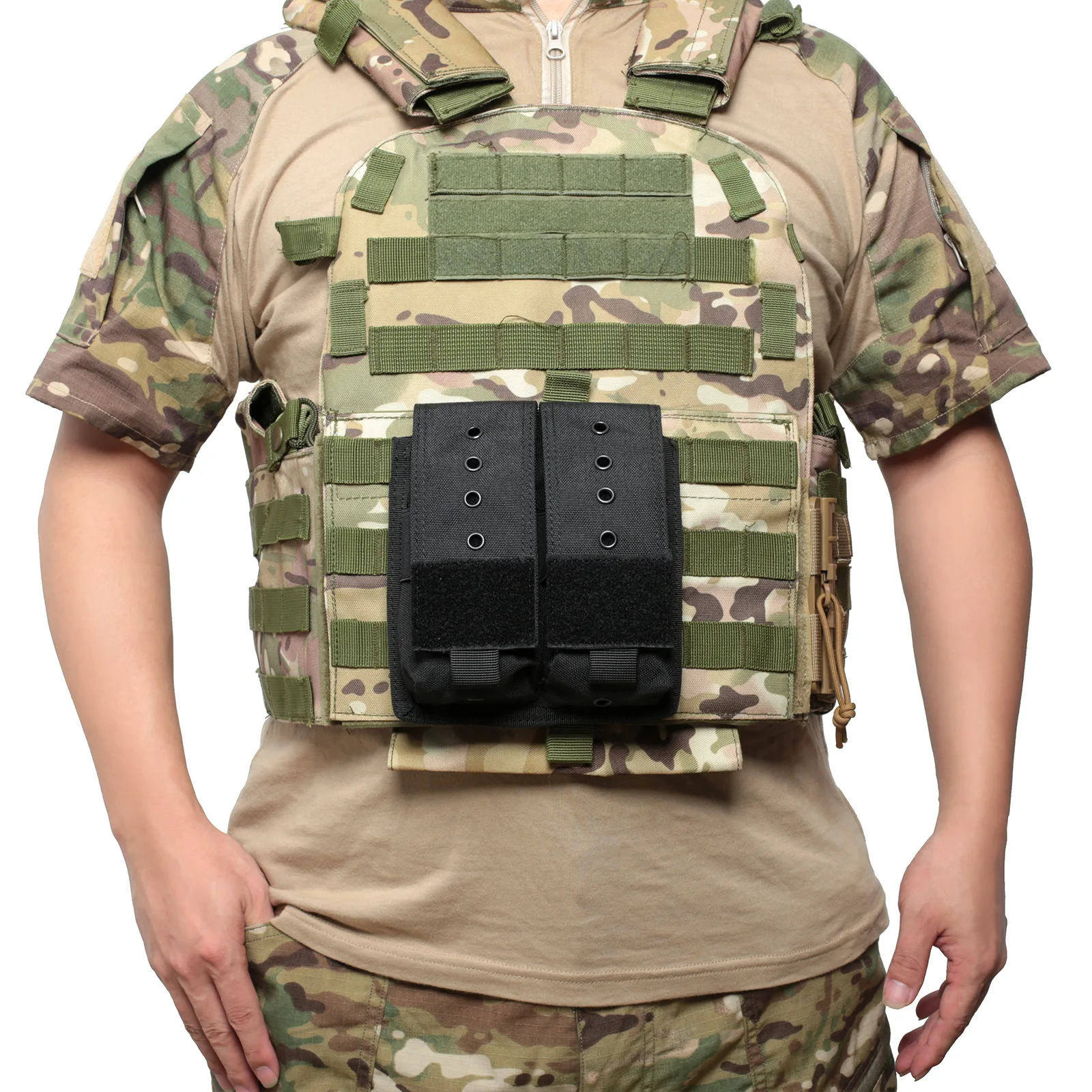 Bolsa táctica STANAG 5.56 MOLLE para cargadores y accesorios de caza - imagen 4