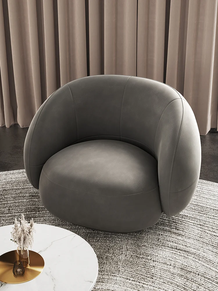 Sofá perezoso de lujo moderno, tatami, balcón, silla de ocio, celebridades creativas en línea, ins, aterrizaje en un pequeño sofá individual. - imagen 2