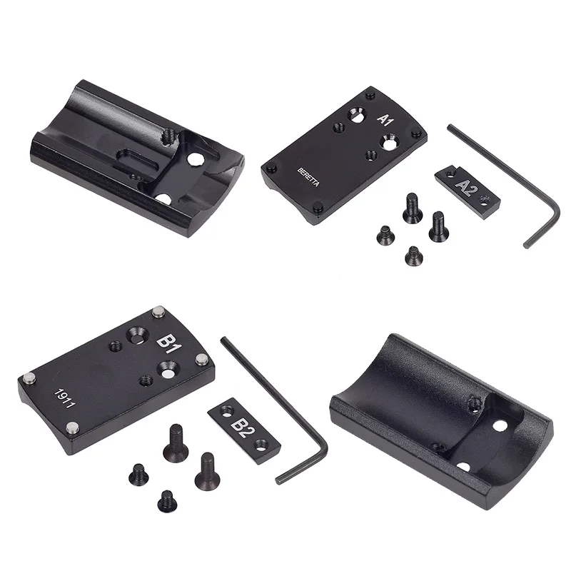 Óptica táctica Universal, Base de mira de punto rojo, serie A1, B1, C1, D1, E1, F1, soporte de alcance para placa adaptadora de montaje 1911 HK USP P226 XD - imagen 4