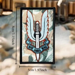 Rhodesian SAS Who Dares Wins insignia táctica camuflaje gancho y bucle