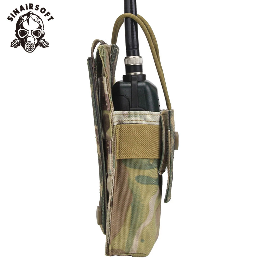 SINAIRSOFT-bolsa táctica Molle para Radio, funda para Walkie Talkie, nailon 1000D, para caza al aire libre, Camping, soporte para interfono portátil - imagen 4