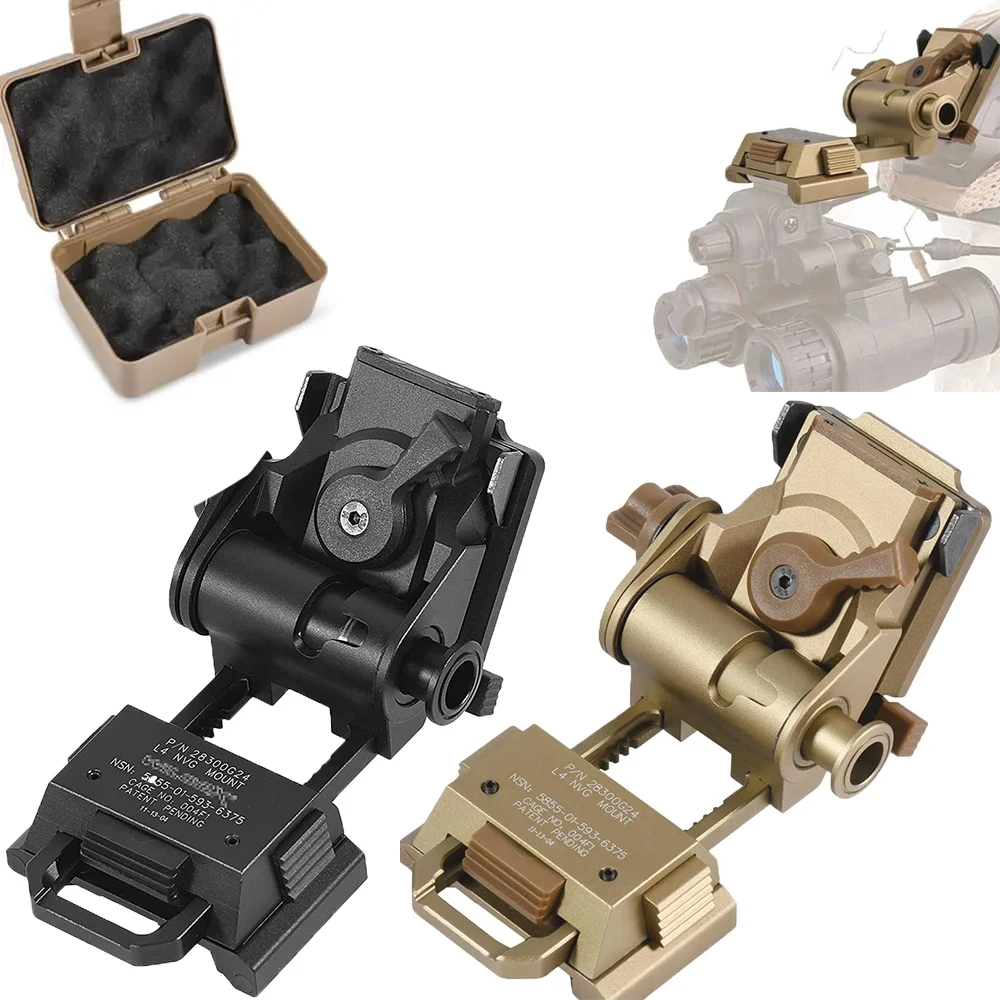 L4G24 Metal/Nylon gafas de visión nocturna tácticas soporte para casco soporte para PVS15/18 deportes al aire libre