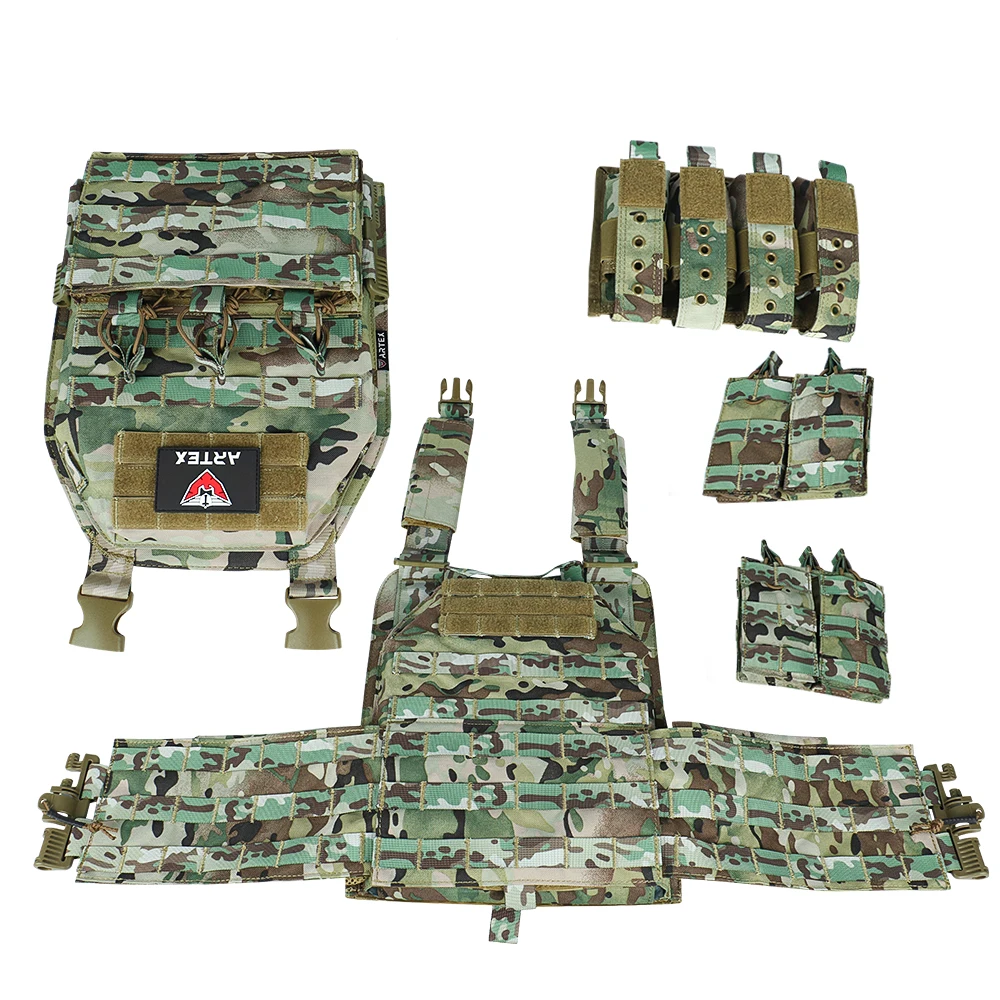 Artex Molle Chaleco táctico protección corporal cazador Chaleco táctico camuflaje chaqueta de pesca portador de placa de entrenamiento - imagen 5