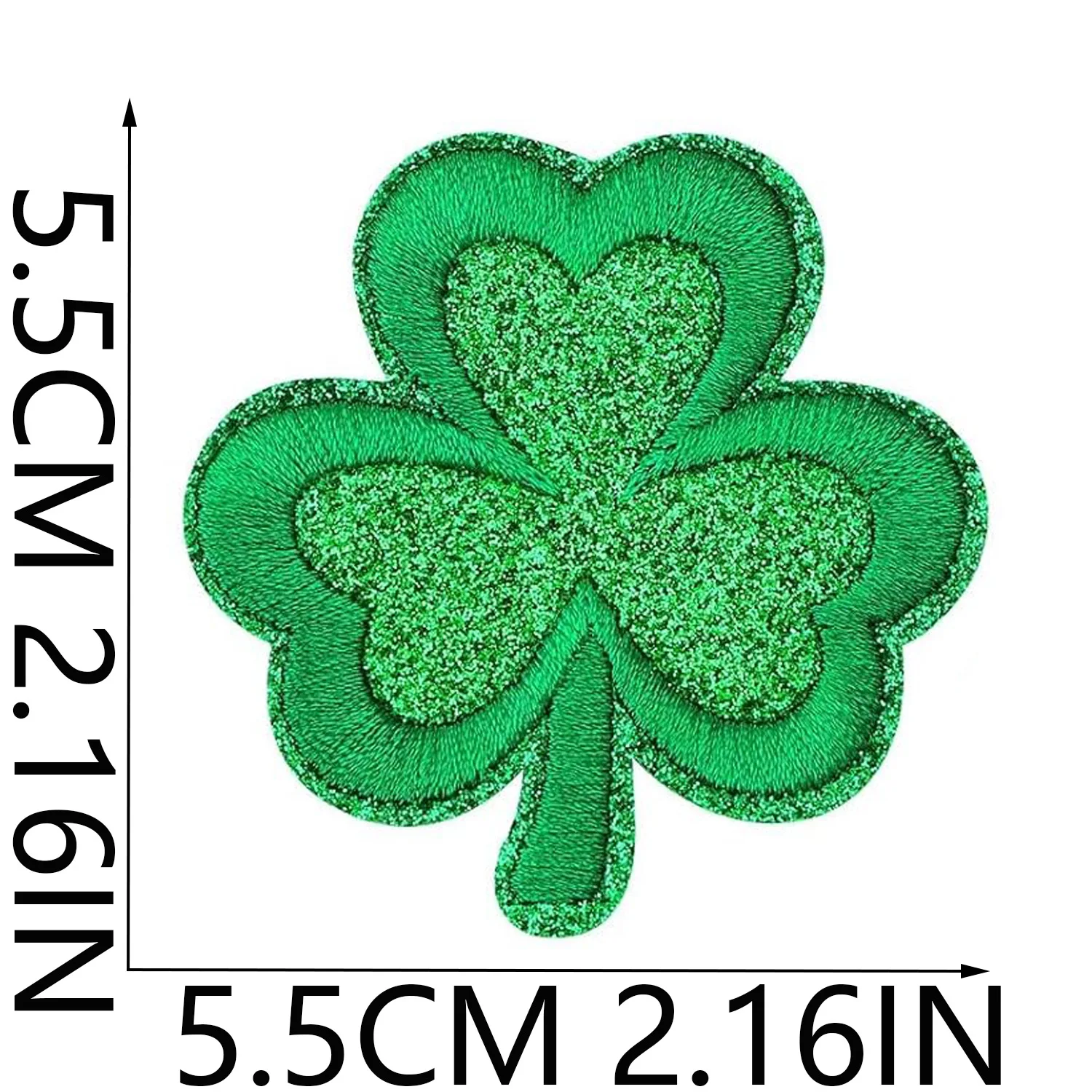 Parche termoadhesivo bordado trébol verde San Patricio para uniformes - imagen 4