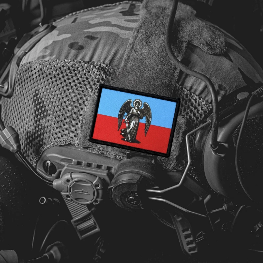 Parche de insignia de moral de Ángel de bruja de espada, emblema táctico militar, parches de gancho y bucle impresos para ropa, pegatinas para mochila