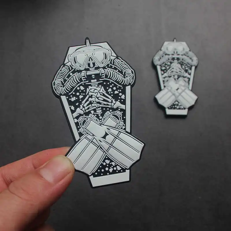 Parche transparente de PVC Frogman para buceo, para ropa, mochila, chaqueta, decoración DIY - imagen 2