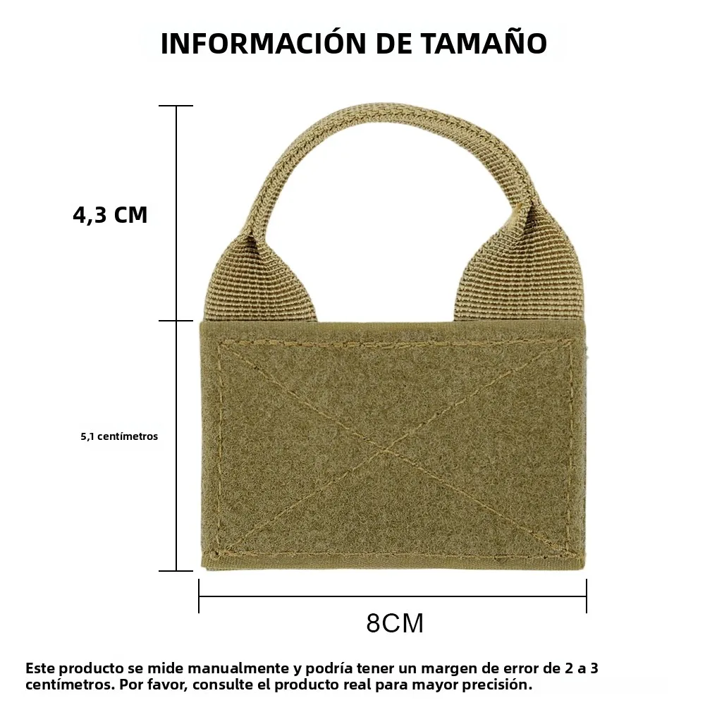 Parche de chaleco para mochila táctica, adaptador Molle, Panel, convertidor de gancho y anillo con parche de identificación adjunto, bolsa de parche DIY - imagen 2