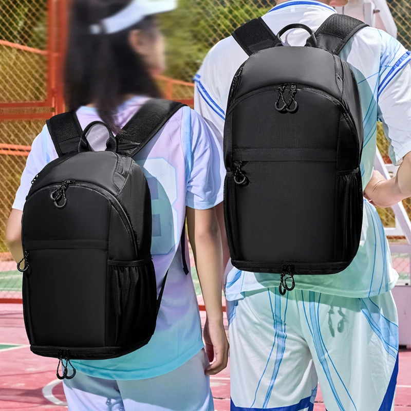 Mochila de fútbol y baloncesto para hombre, bolsa de entrenamiento para deportes al aire libre, gimnasio, Fitness, zapatos de bolsillo, bolsa de viaje para acampar, bolsas para ordenador portátil universitario - imagen 3