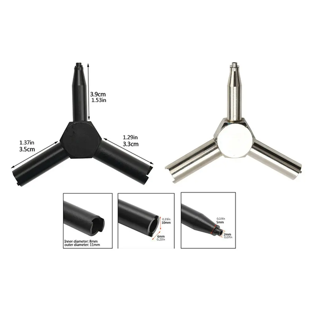 Llave de válvula de Gas de caza al aire libre, herramienta de carga de revista de fuerza Triple del ejército de acero para GBB AEG KSC WA Airsoft Gun, accesorios de tiro - imagen 2