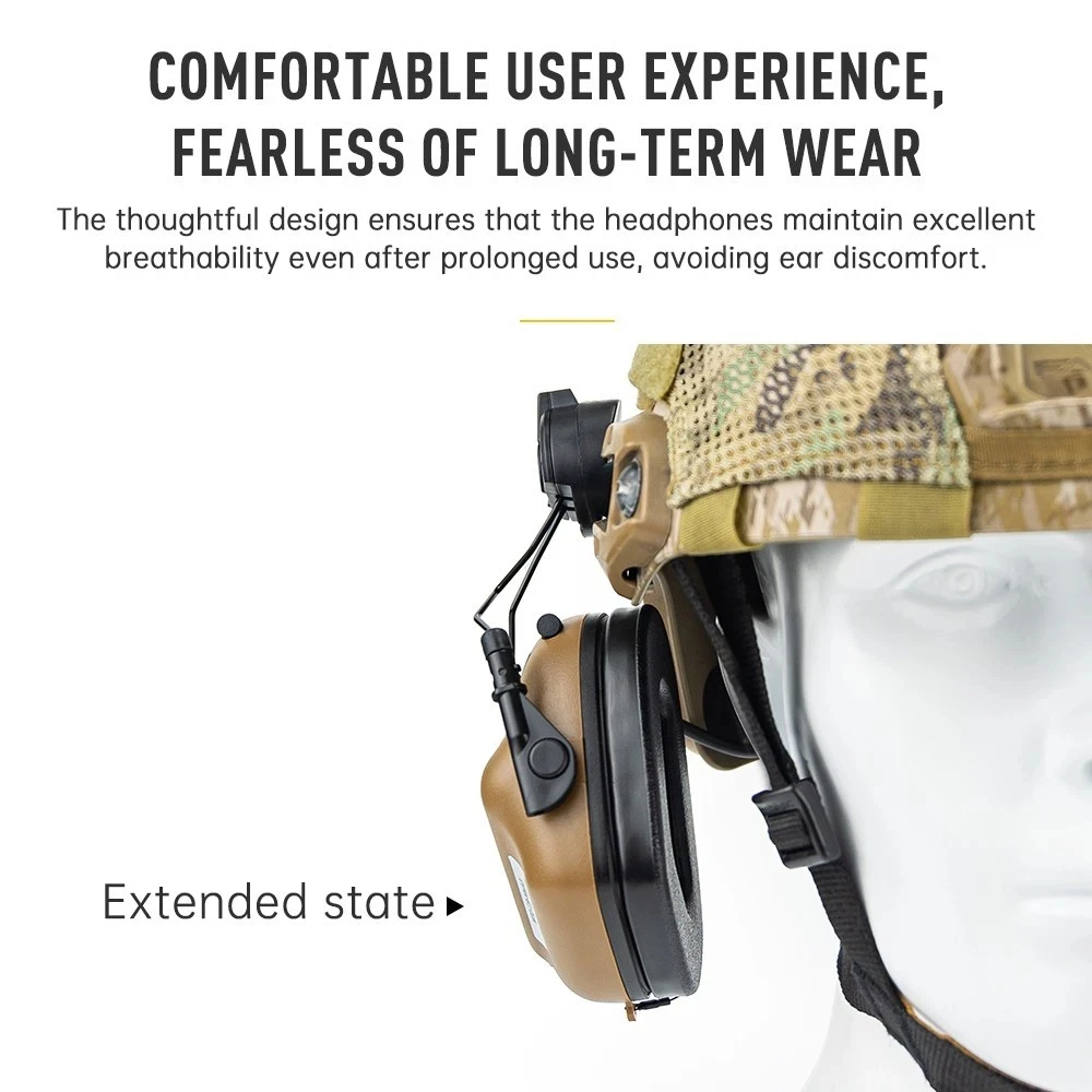 EARMOR-soporte adaptador de riel para casco, soporte táctico para auriculares, adaptador de riel de arco, accesorios para casco - imagen 2