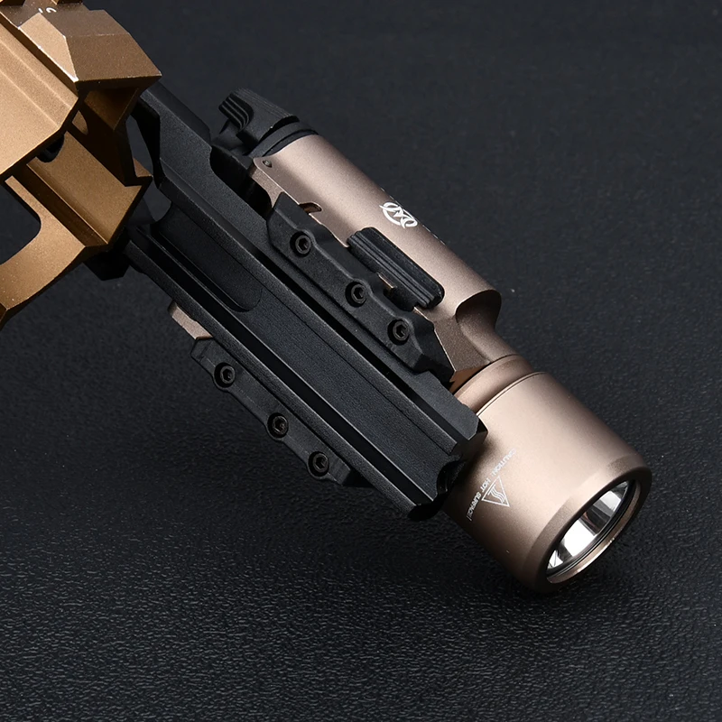 Surefir X300 pistola táctica de Metal, luz de explorador, Airsoft, Arma de caza, luz estroboscópica, linterna al aire libre, ajuste de riel de 20 mm - imagen 5