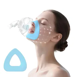 Almohadillas nasales CPAP de tamaño L, revestimientos de máscara de hidrogel para reducir fugas de aire y ampollas dolorosas, lavables